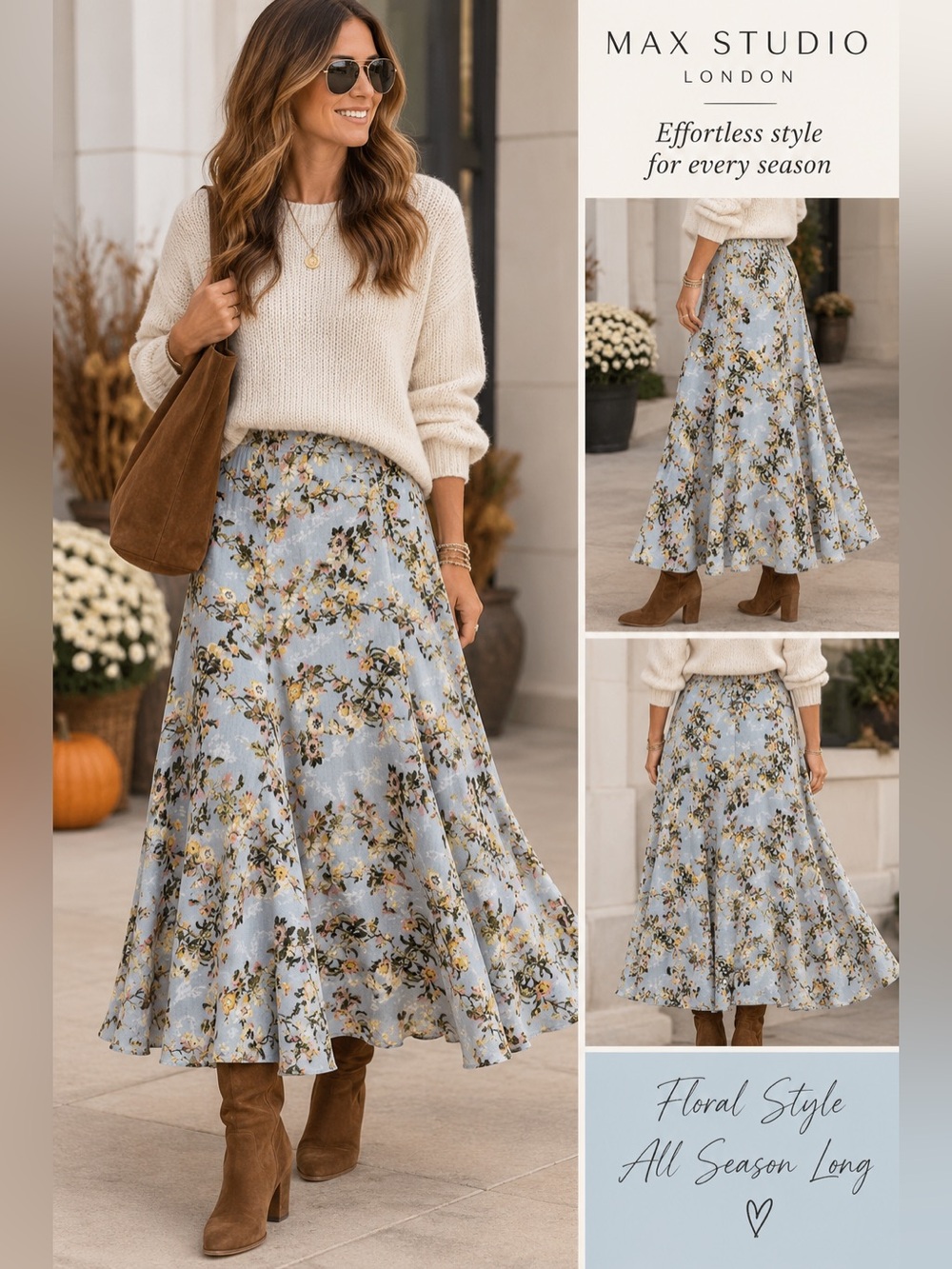 Max Studio London Floral Midi/Maxi Skirt – XS - NWOT